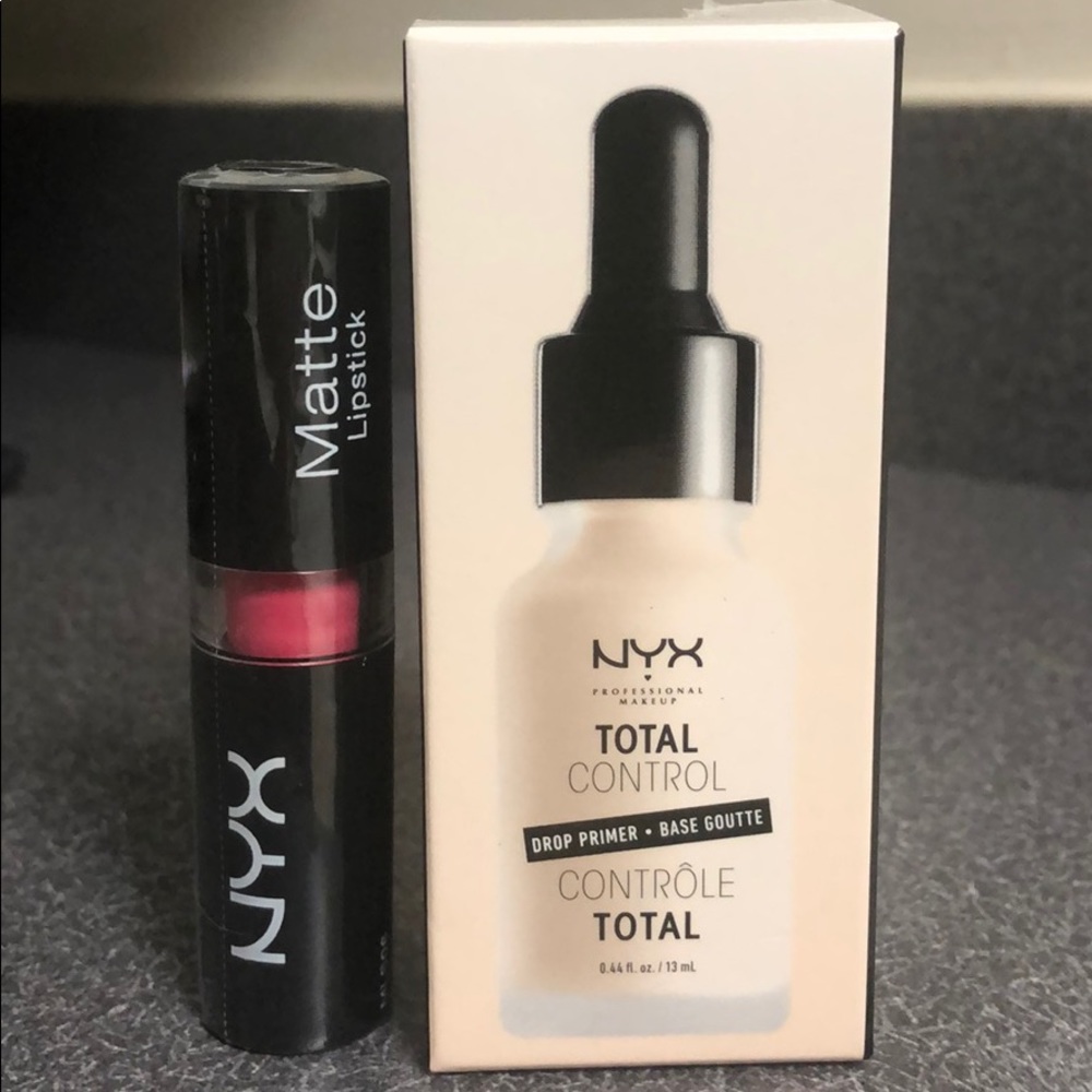 NYX Total Control Primer & Matte Lipstick in MLS06